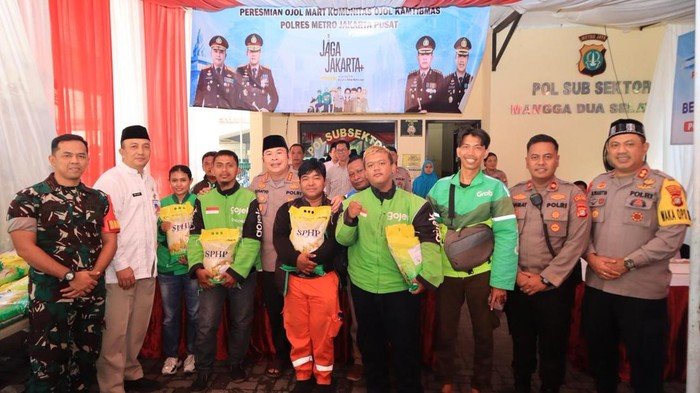 Dari Ojol Mart ke-6, Polres Jakpus Harap Driver Jadi guarda Kota