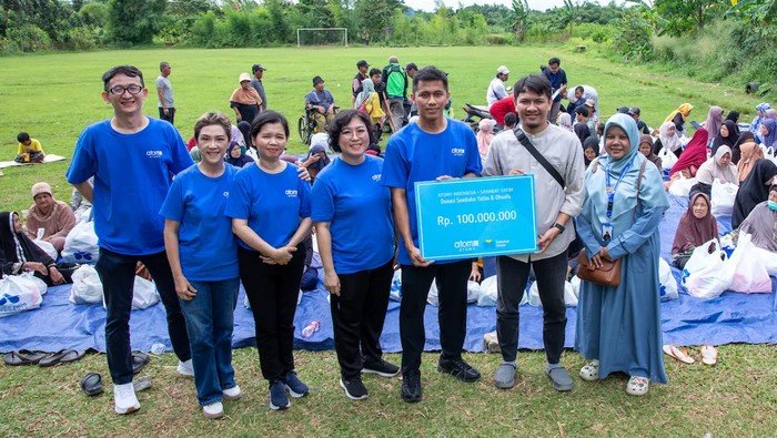 Atomy Indonesia Berbagi Kasih, Donasikan Rp 100 Juta, Transformasi Dhuafa Menuju Kemandirian!