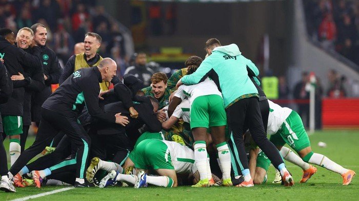 **Dramatis! Irlandia Berbalut Emosi, Goyang Hungaria di Playoff Piala Dunia 2026**