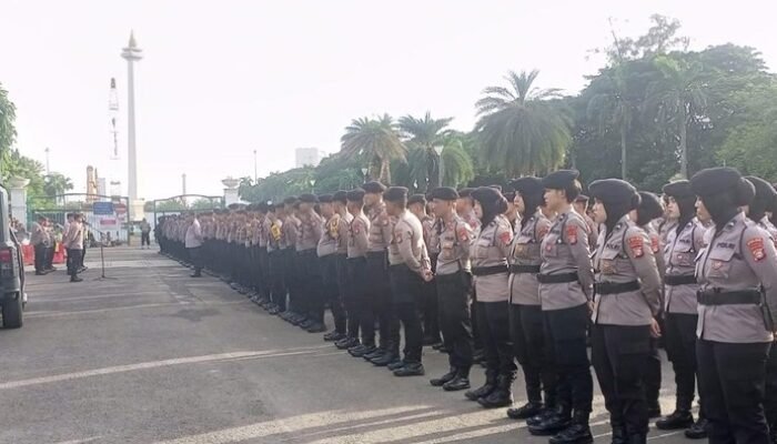 [1.963 Personel Gabungan Disiagakan, Demo Buruh di Silang Monas Siap Berlangsung]