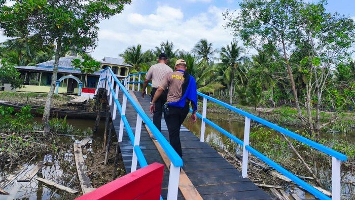 Jembatan Akses ke SD di Inhil Riau Sudah Rampung, Begini Potretnya - Update 3