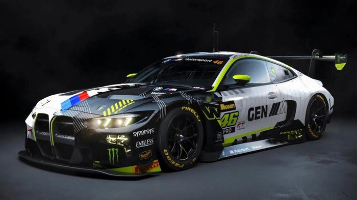 Penampakan Livery Baru BMW M4 GT3 Evo Valentino Rossi untuk Balap Ketahanan