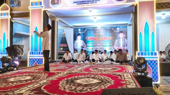Ramadan 2026 Dimulai dengan Tabligh Akbar Bersama Polres Kampar dan UAS.