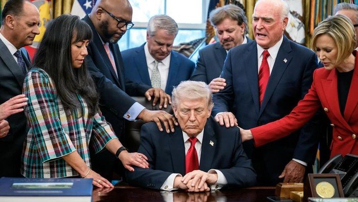 Viral Video Doa untuk Trump dari Pendeta, Perang Iran-AS Menuai Kontroversi!